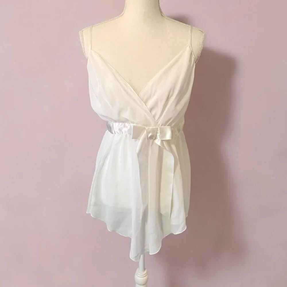 Frederick’s of Hollywood Ivory Goddess Babydoll Chemise Sz 2X